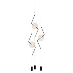 Sculptural Floor-to-Ceiling Light Fulmine by Silvio Mondino Studio Made in Italy