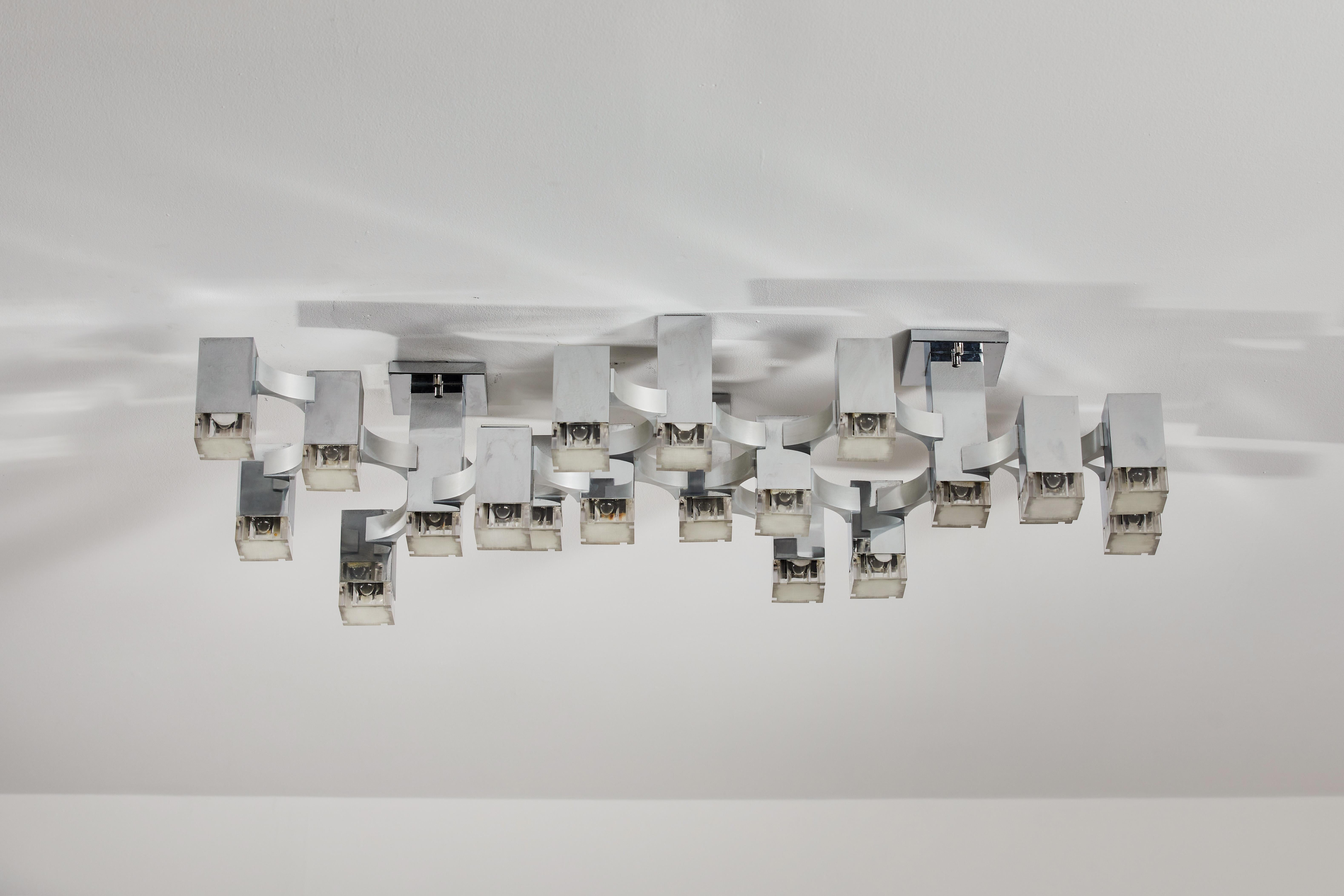 Sculptural Flushmount Ceiling Light by Gaetano Sciolari 5