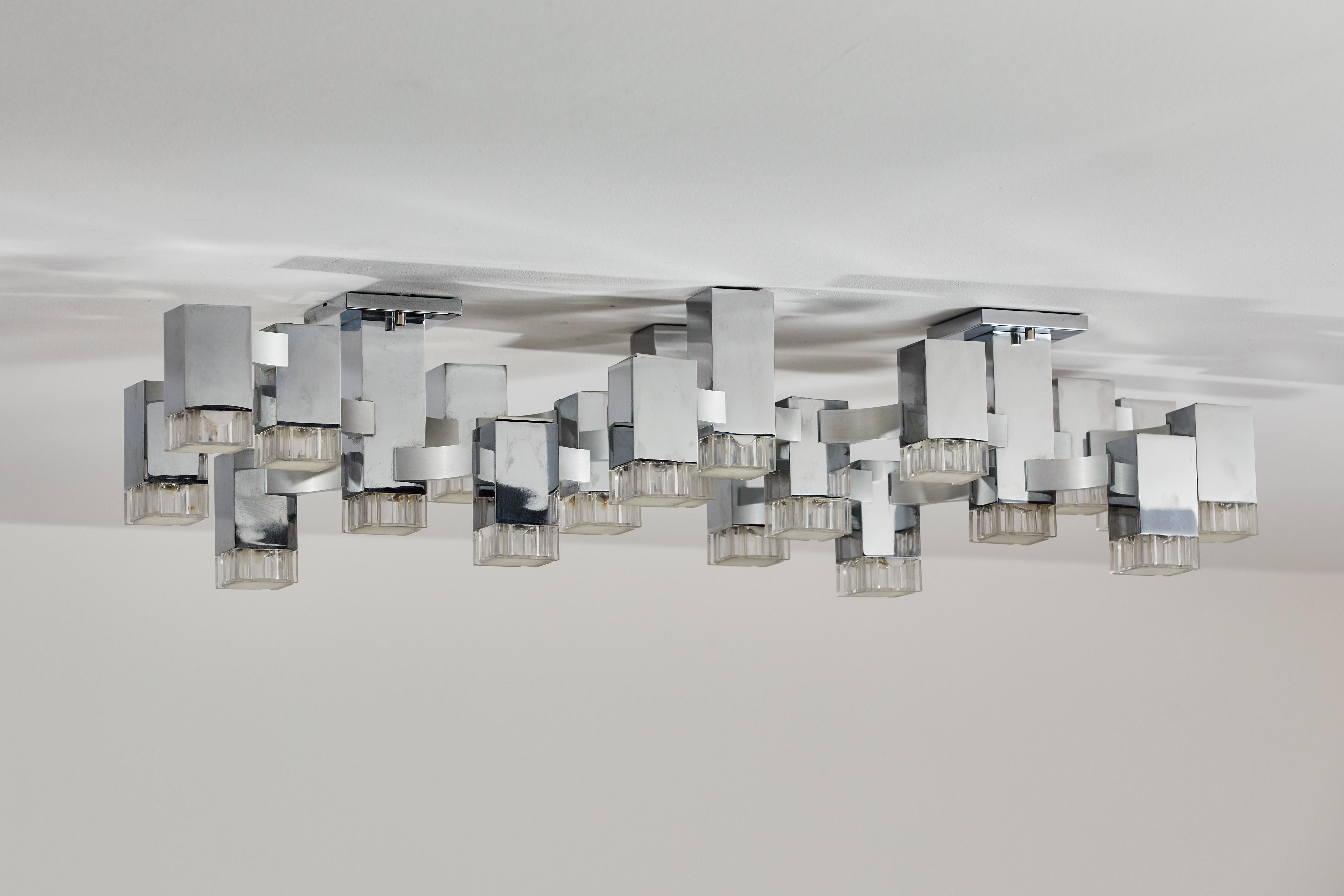 Sculptural Flushmount Ceiling Light by Gaetano Sciolari 6
