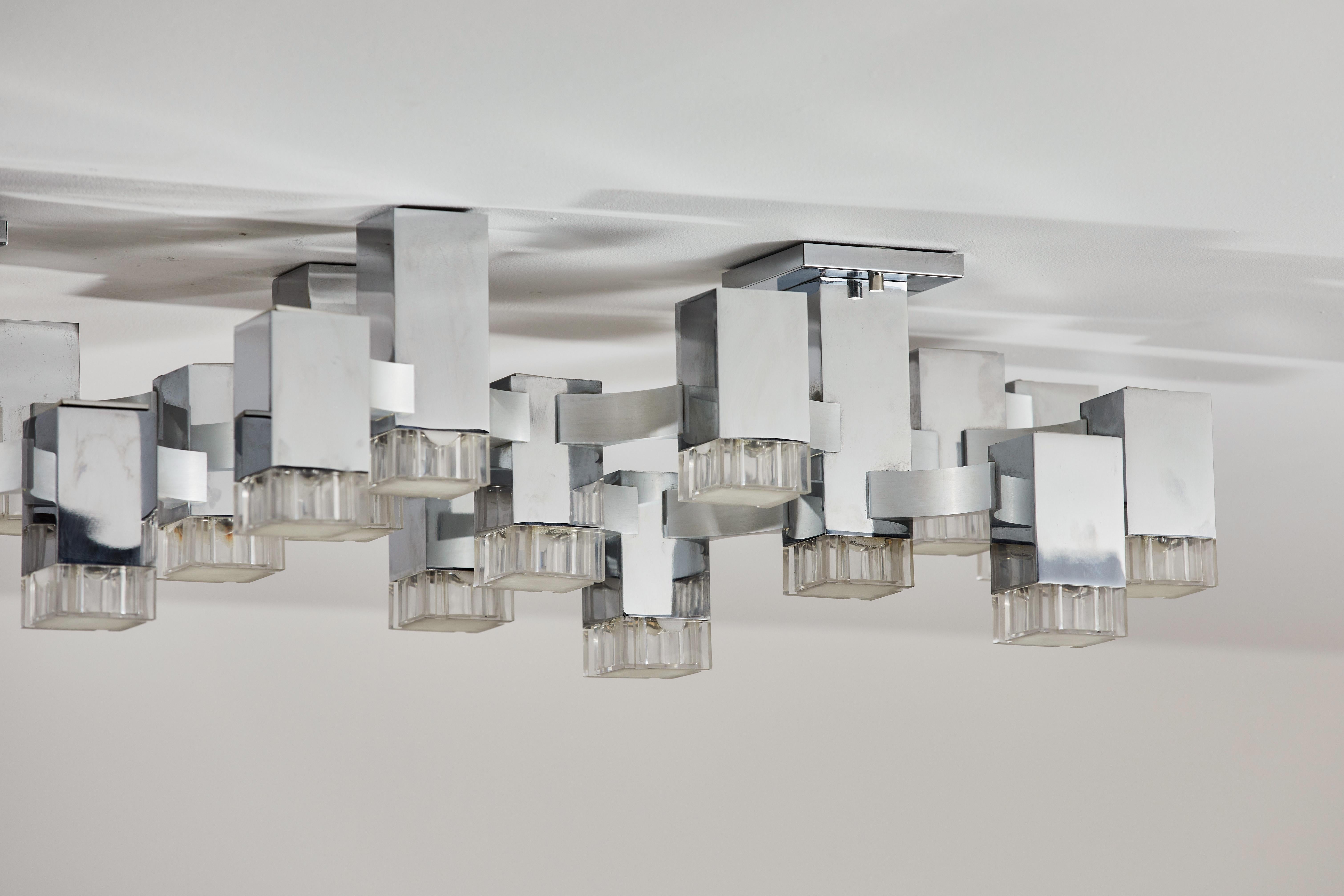 Sculptural Flushmount Ceiling Light by Gaetano Sciolari 7