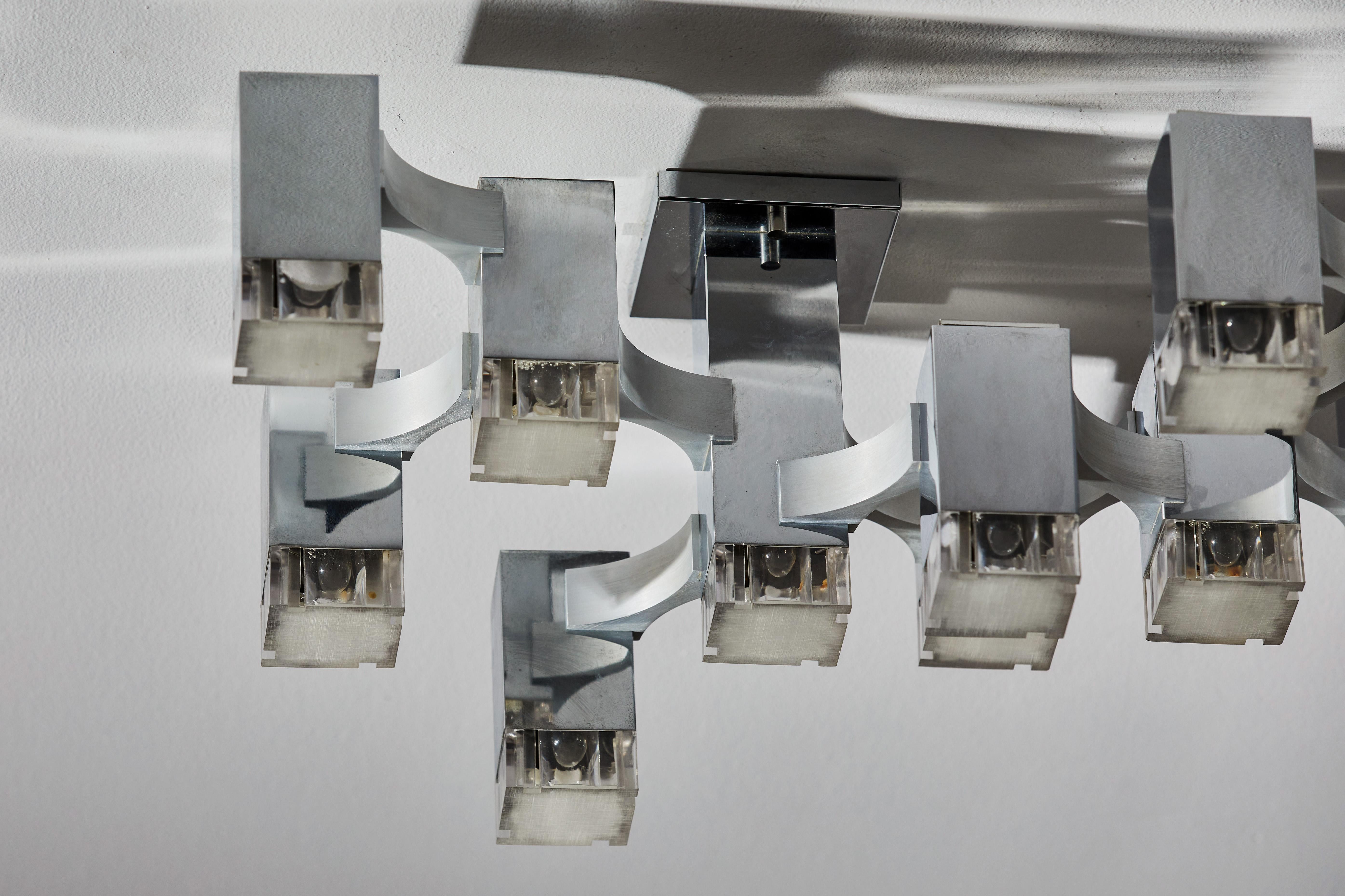 Sculptural Flushmount Ceiling Light by Gaetano Sciolari 8