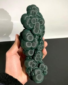 Sculptural Forest Green Alien Eye Malachite From China