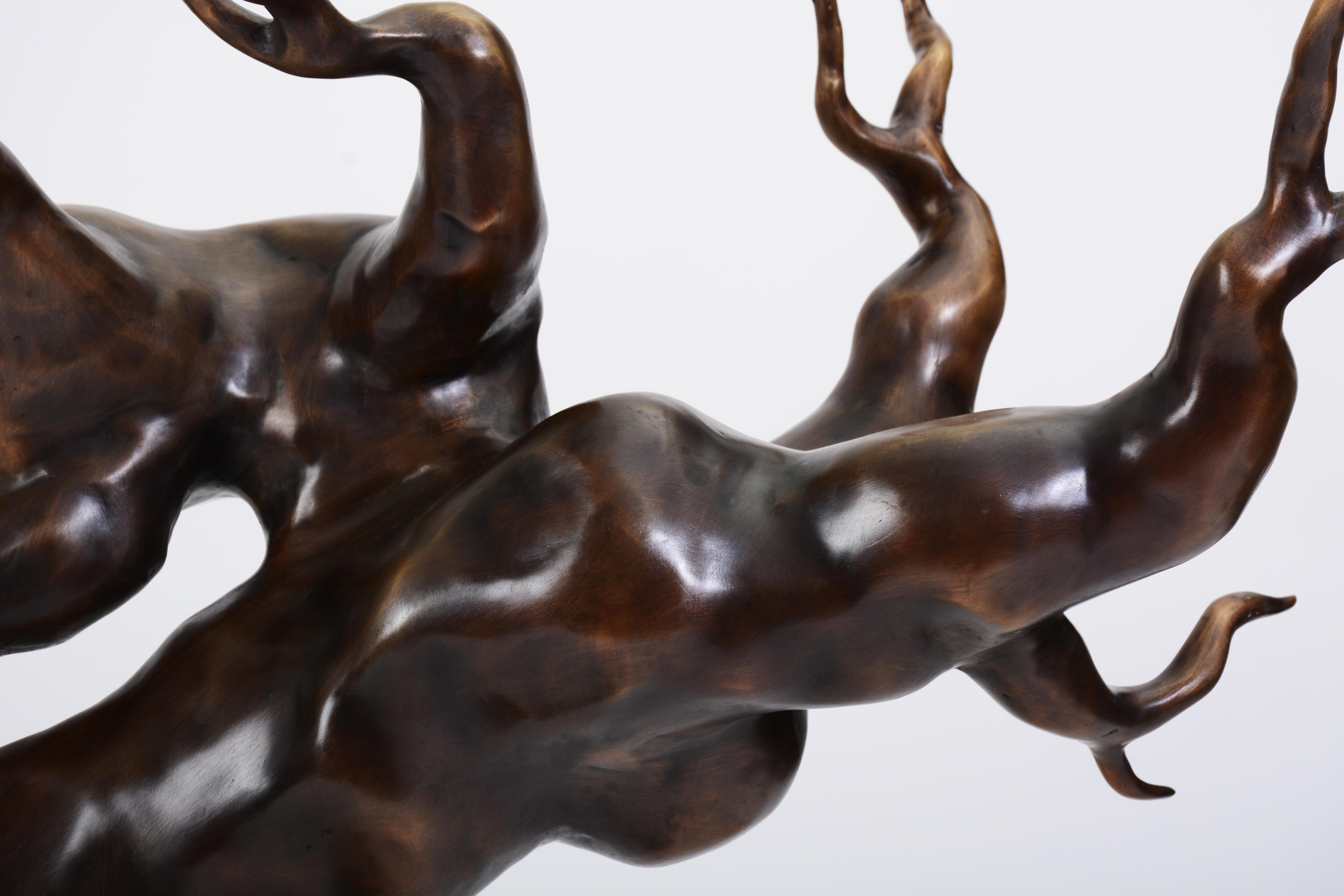 Sculptural Forest Side Table in Cast Bronze by Elan Atelier (IN STOCK) In New Condition For Sale In New York, NY