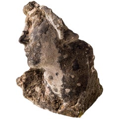 Sculptural Fragment of a Female Face in Repose, France, Early 19th Century