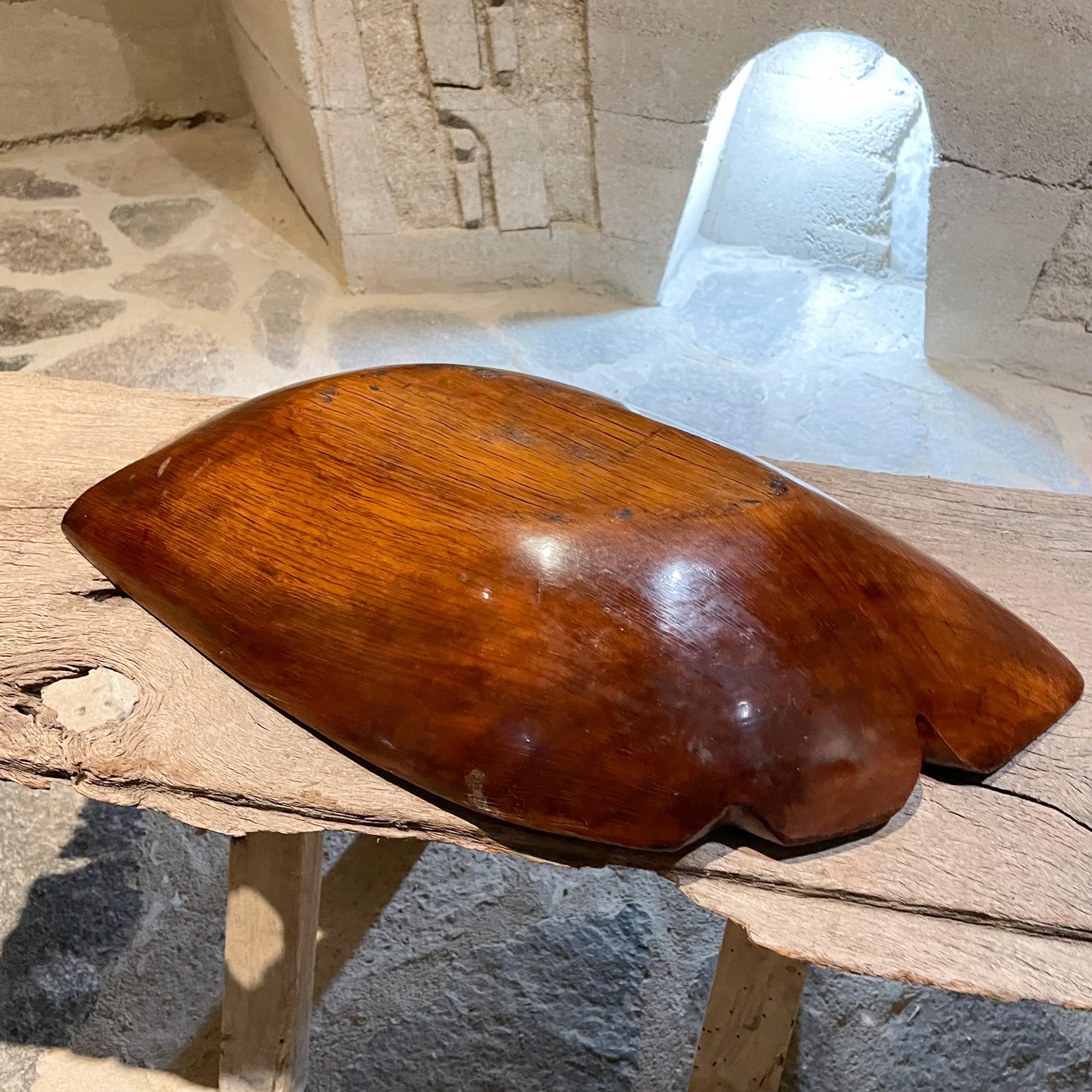 Sculptural Free Form Wood Fruit Bowl Organic Modern from Mexico, 1970s 1