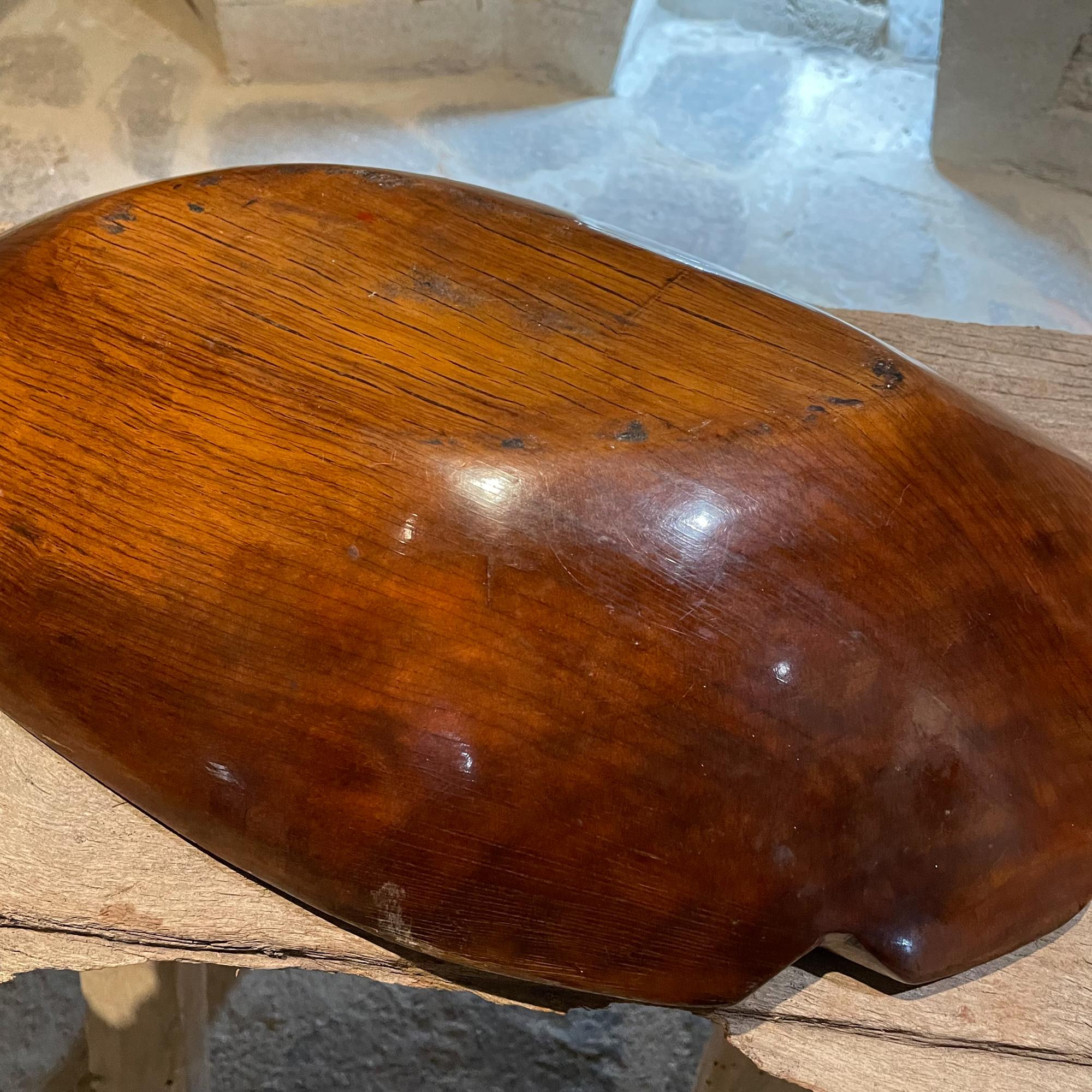 Sculptural Free Form Wood Fruit Bowl Organic Modern from Mexico, 1970s 2