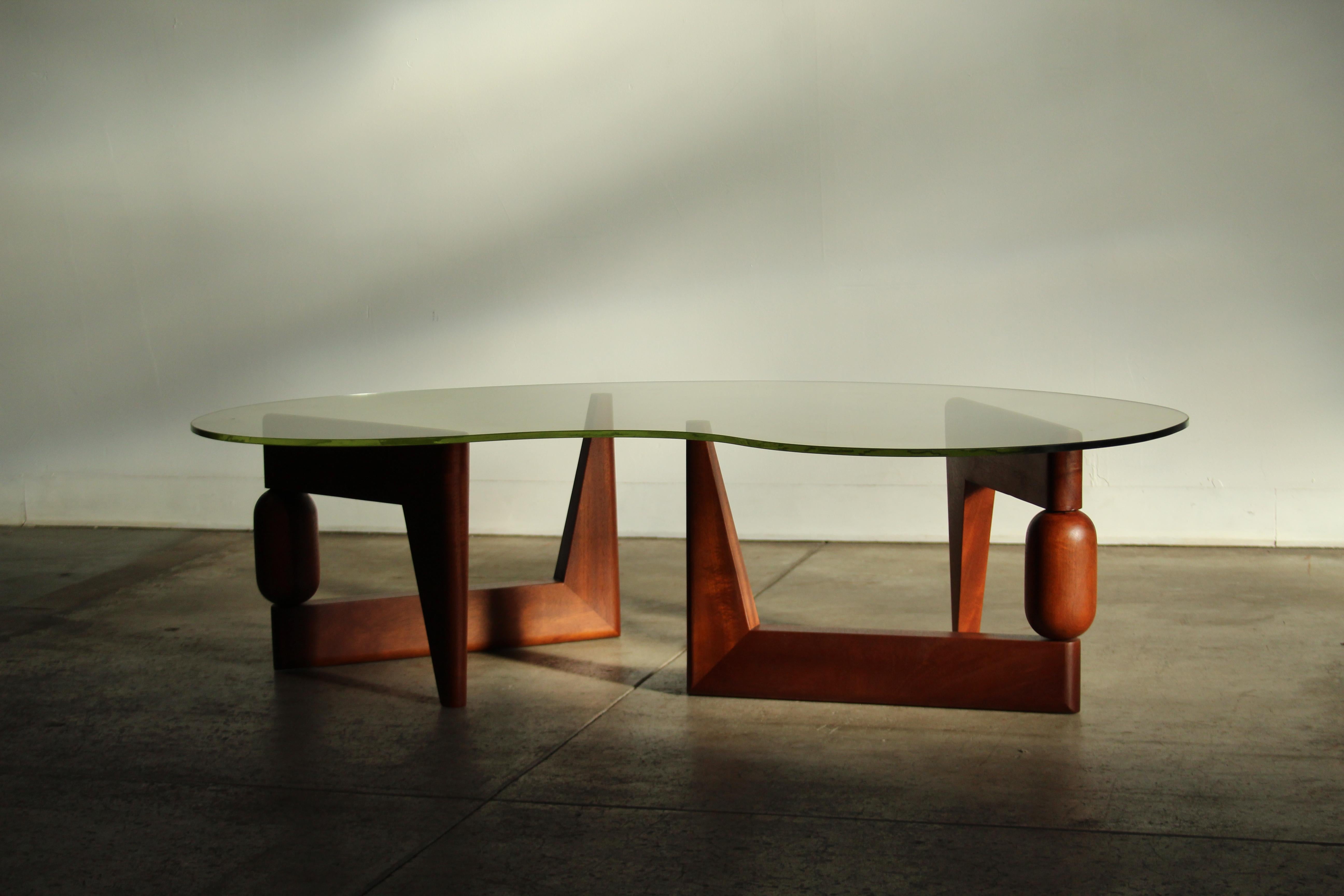 Sculptural Freeform Coffee Table in the Manner of Isamu Noguchi, 1970s For Sale 7