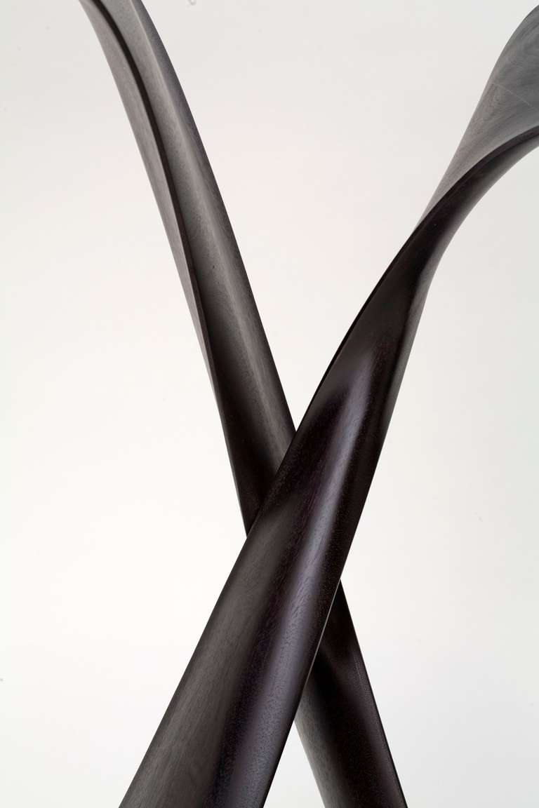 Ebonized Sculptural Freestanding Console, Carol Egan, United States, 2014
