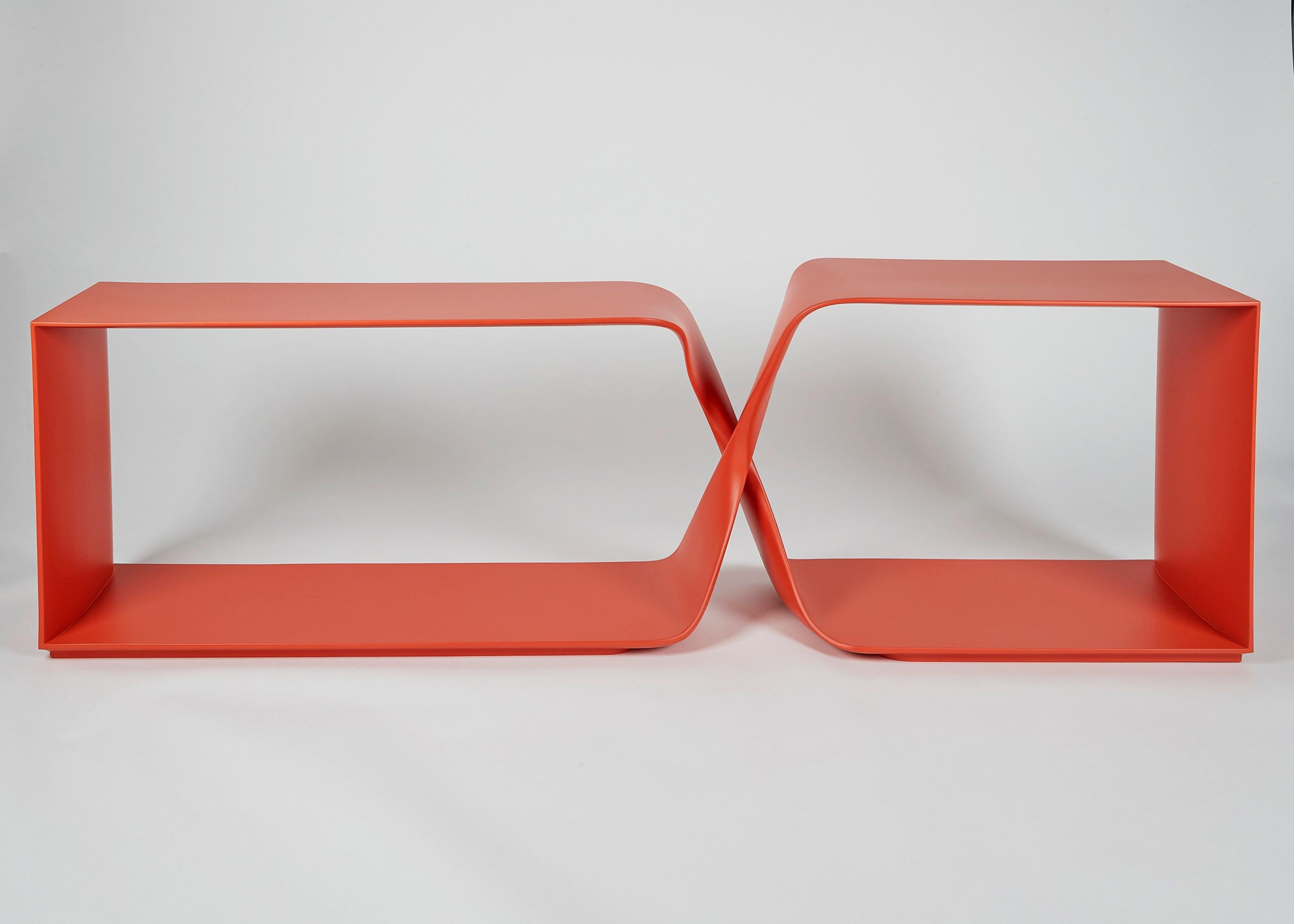 Painted Sculptural Freestanding Console, Carol Egan, United States, 2014 For Sale