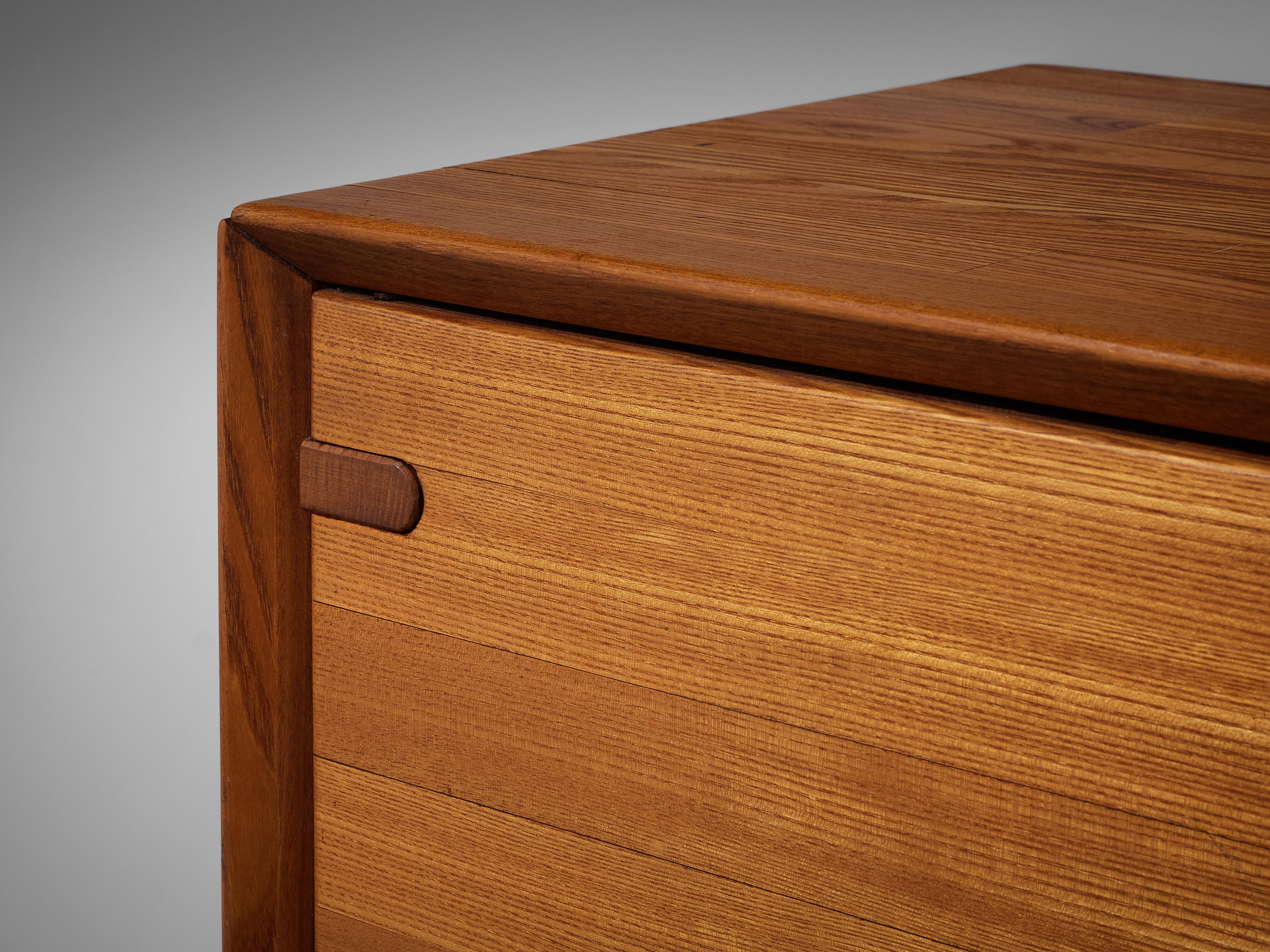 Sculptural French Highboard in Elm 3