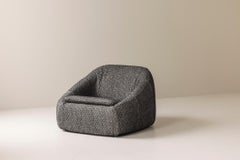 Skulpturaler französischer Loungesessel, 1960er Jahre.