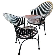 Sculptural French Metal Garden Tete a Tete