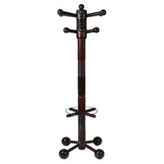 Sculptural French Oak Coat Stand by Charles Dudouyt c. 1940