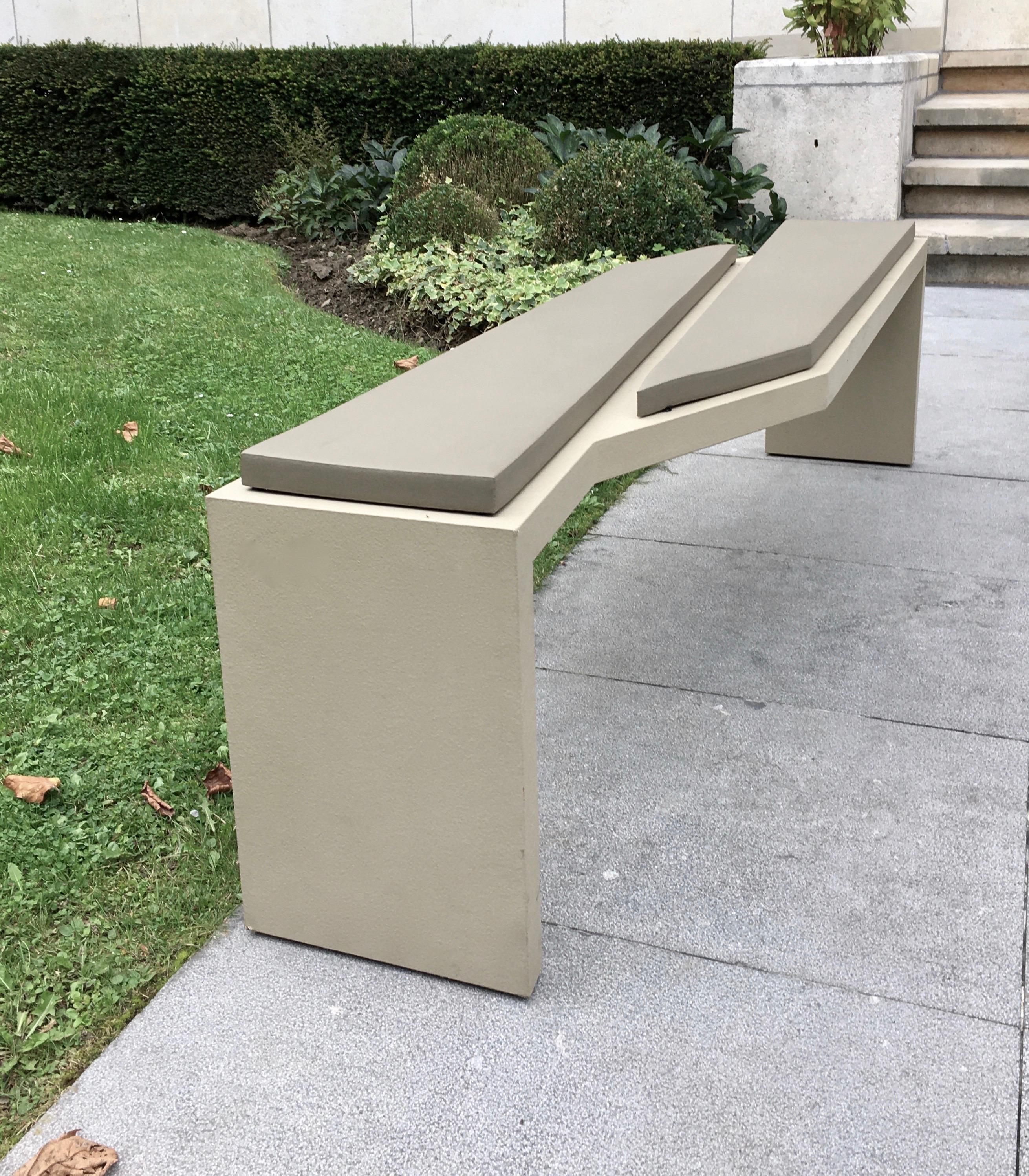Belgian Sculptural Geometric Prototype Bench Attributed to  Arne Quinze, Belgium 2000 For Sale