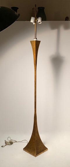 Sculptural Gilt Floor Lamp by Stuart Ross James for Hansen
