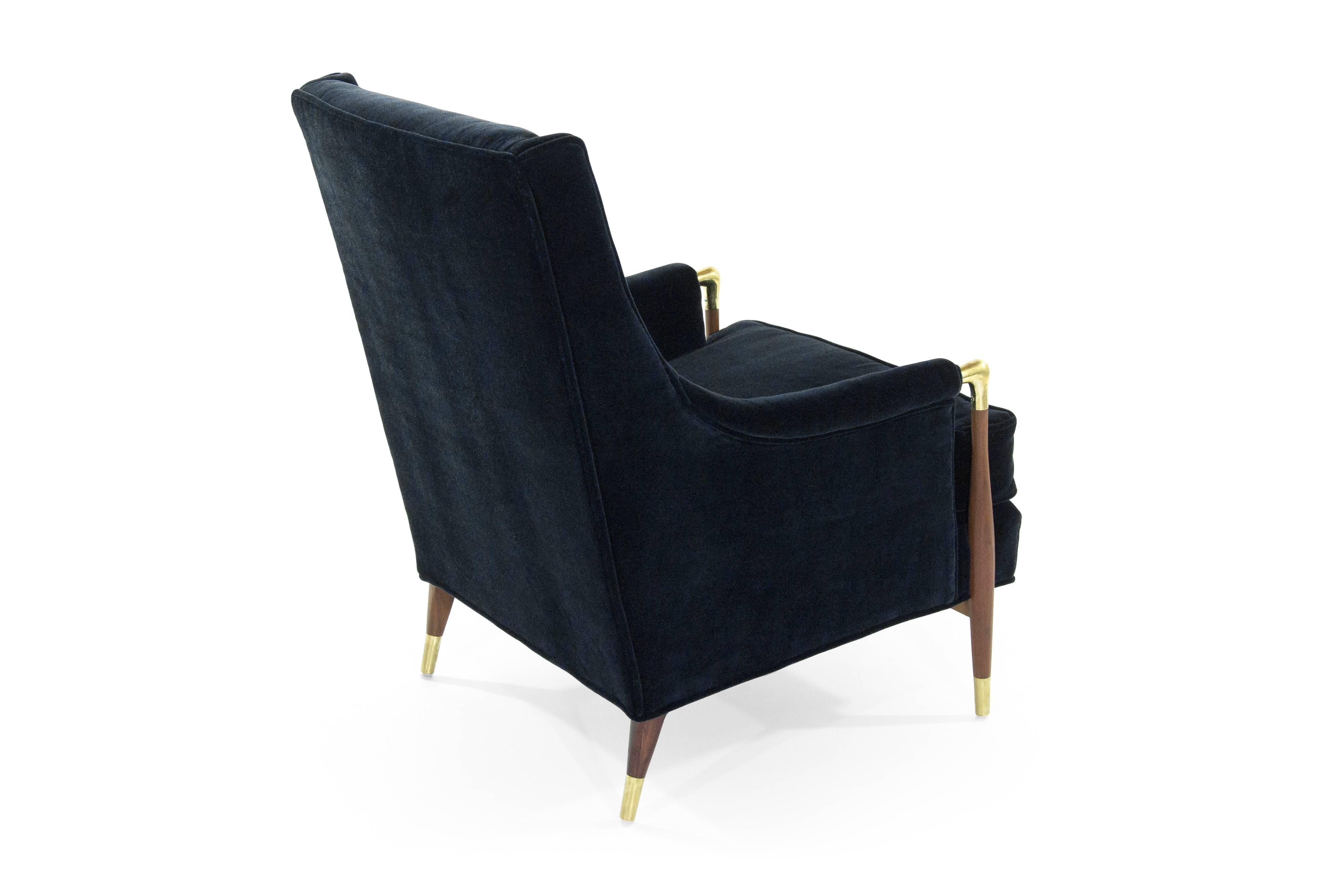 Mid-Century Modern Sculptural Gio Ponti Style Lounge Chair, 1950s