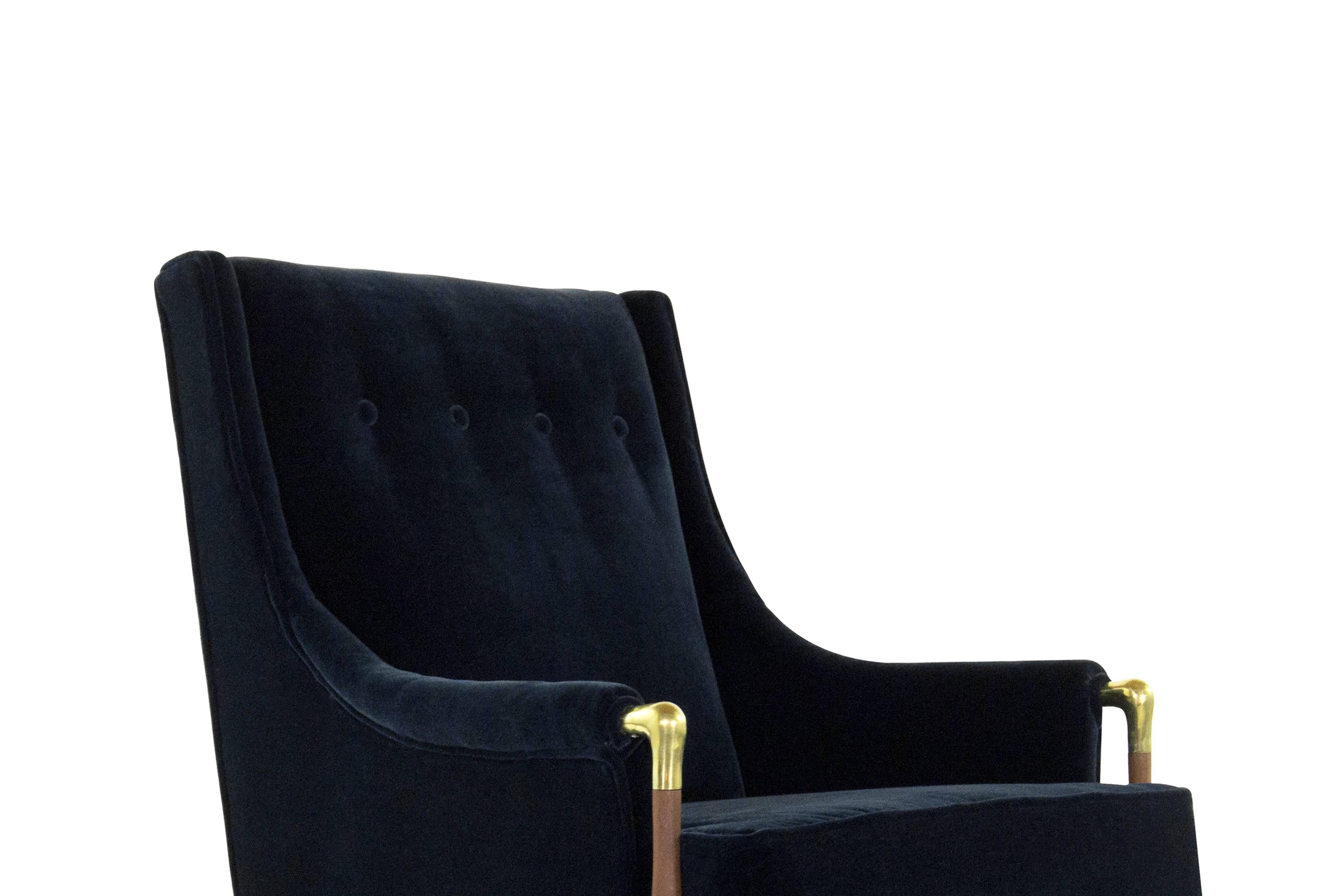 20th Century Sculptural Gio Ponti Style Lounge Chair, 1950s