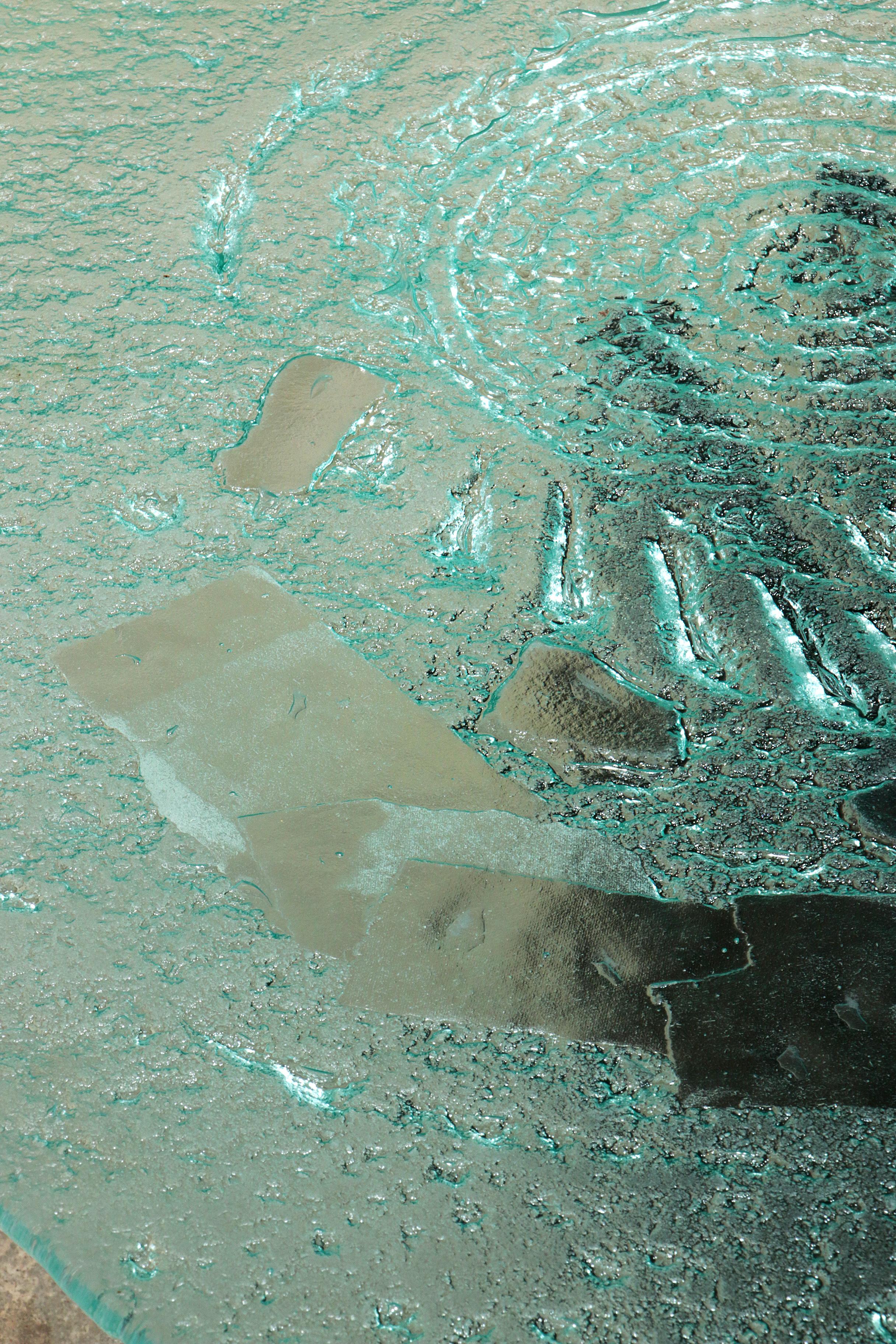 Verre Table basse sculpturale de Heinz Lilienthal, Allemagne, 1970 en vente