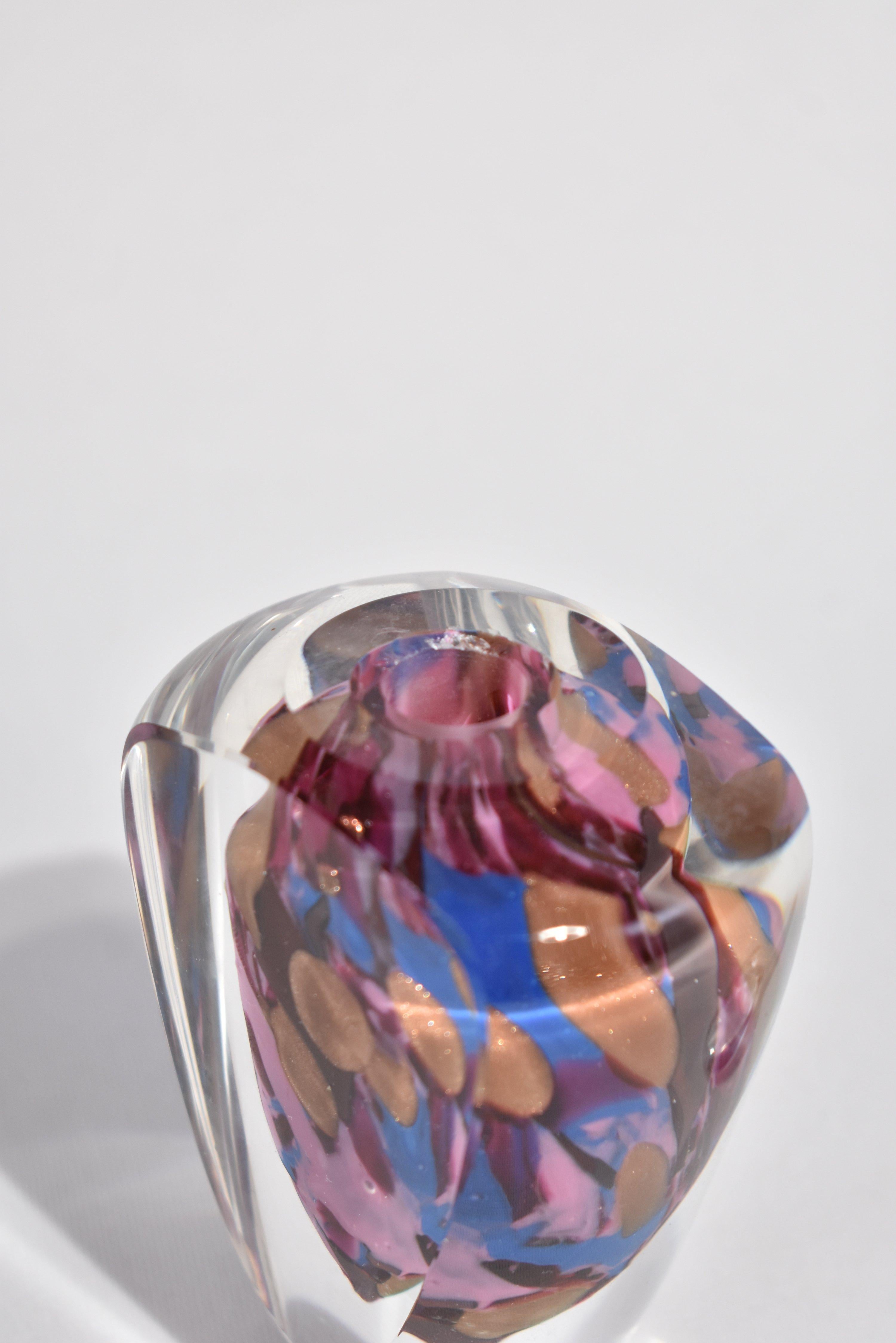 Sculptural Glass Perfume Bottle In Good Condition In Richmond, VA
