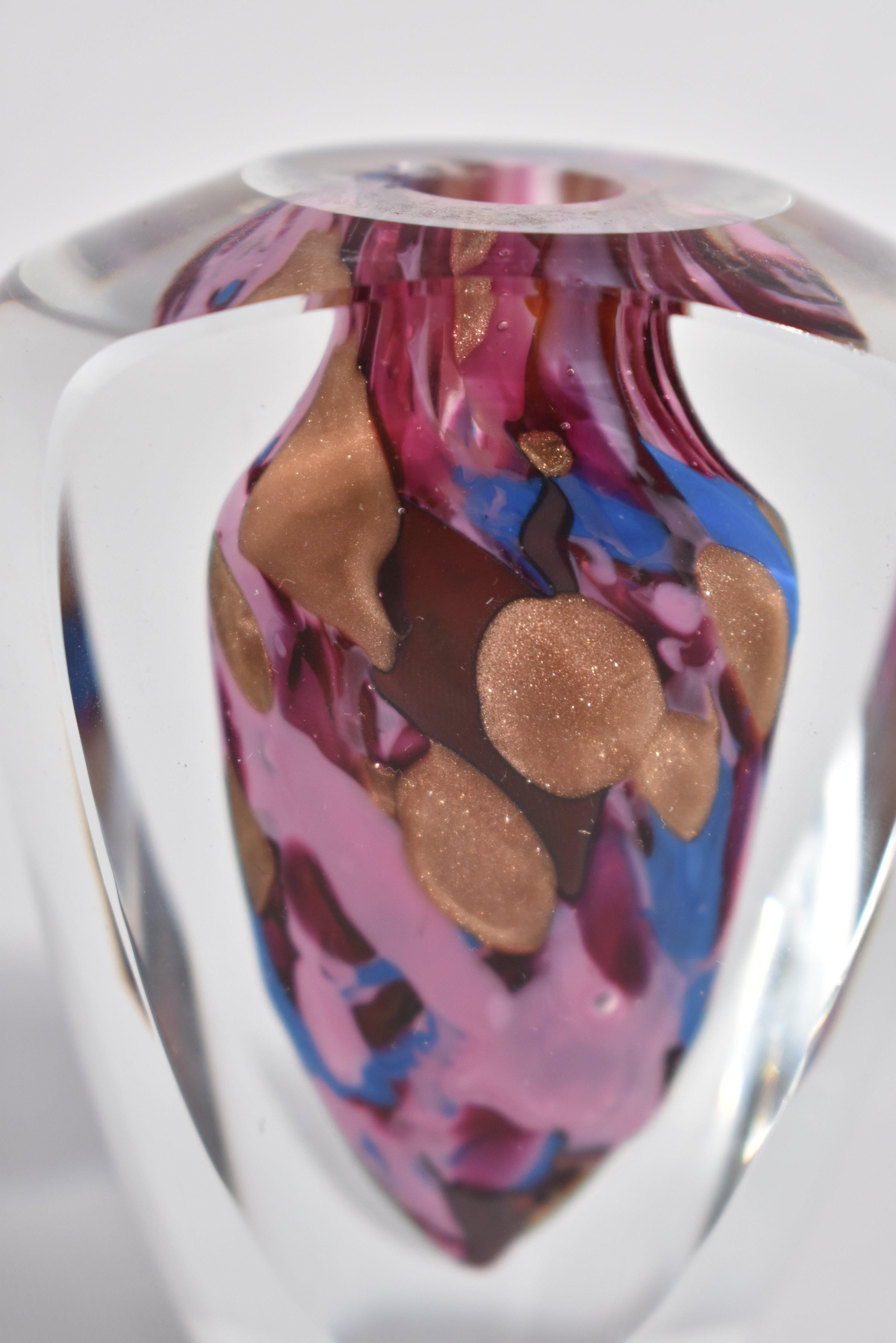 20th Century Sculptural Glass Perfume Bottle