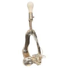 Sculptural Glass Table Lamp