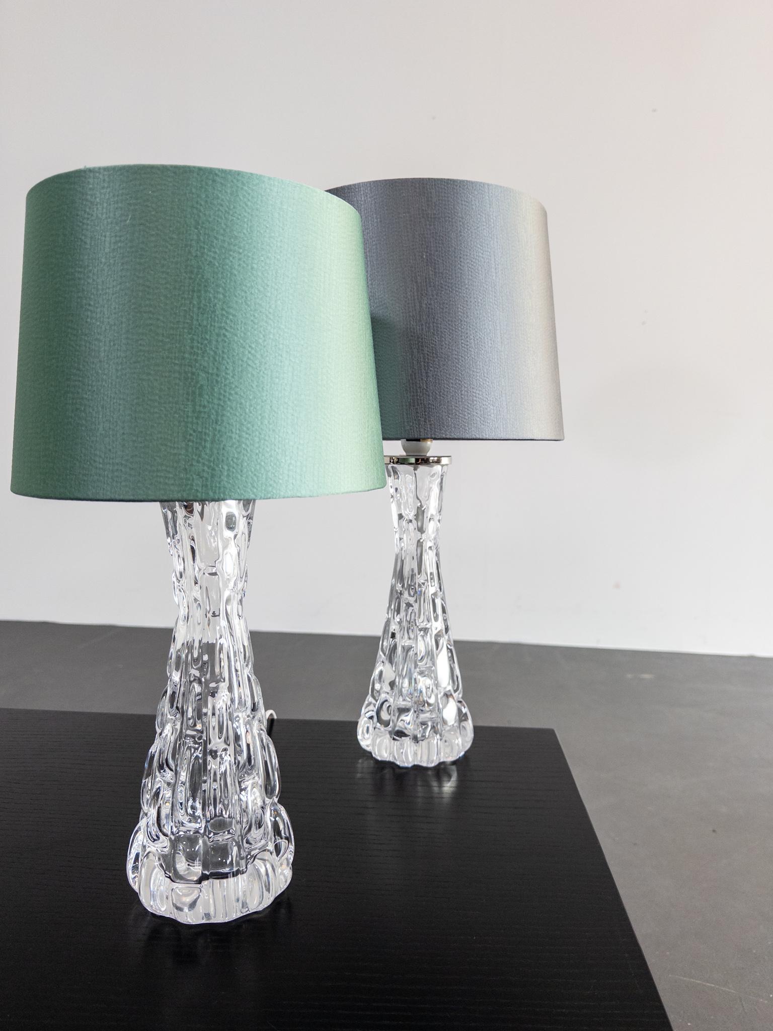 Lampes de table sculpturales en verre de Carl Fagerlund pour Orrefors, Suède, années 1960 en vente 4