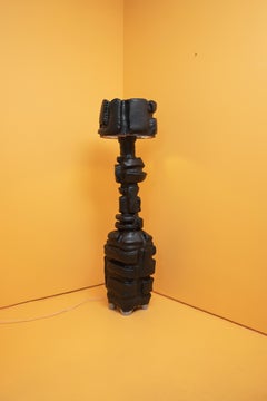 Sculptural Glazed Ceramic Floor Lamp by Sean Gerstley