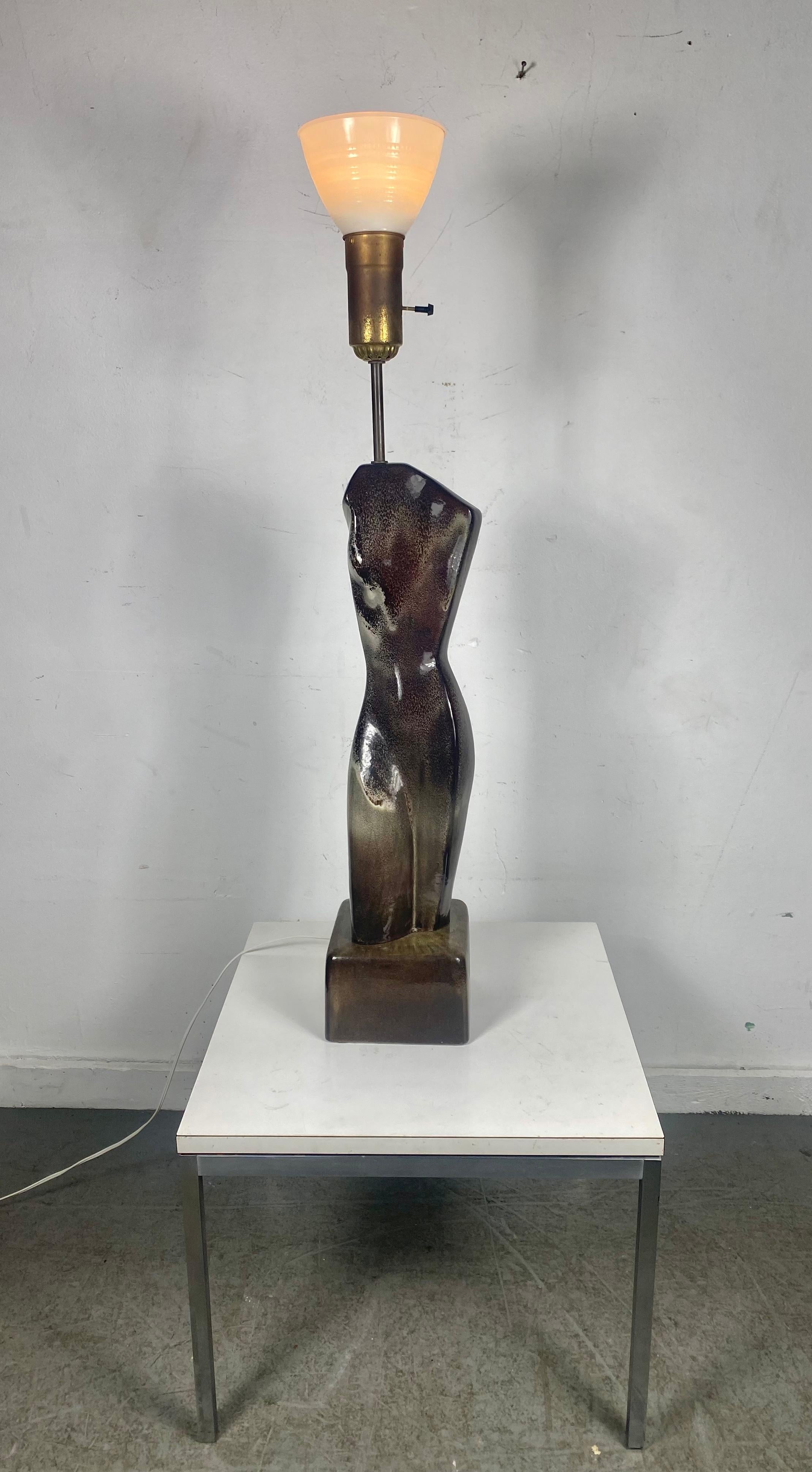 Lampe sculpturale en céramique émaillée d'Arpad Rosti en vente 2