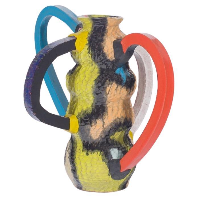 Sculptural Glazed Ceramic Vase by Sean Gerstley For Sale
