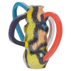 Vase sculptural en céramique émaillée de Sean Gerstley
