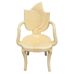 Poltrona scultorea in pelle di capra “Rhubarb Chair” di Enrique Garcel, stile Mid-Century Modern