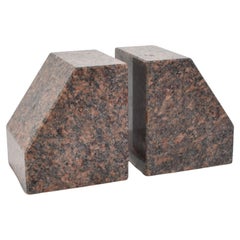 Serre-livres sculpturaux granit