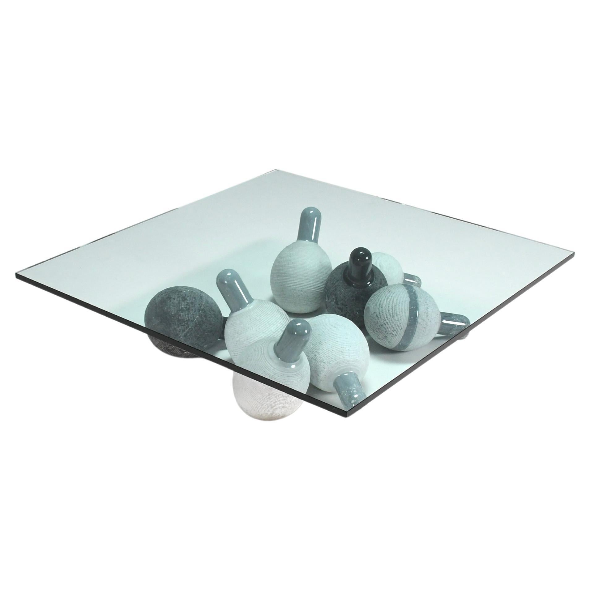 Table basse sculpturale "Gregge" par Giulio Lazzotti pour Bernini, Italie en vente