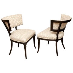 Vintage Grosfeld House Side or Slipper Chairs Mid-Century Modern