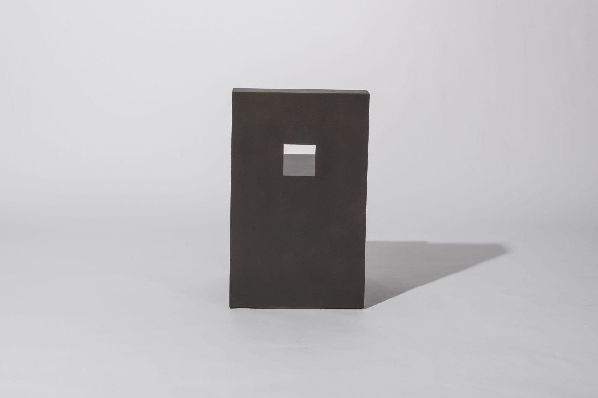 Américain Chaise sculpturale GV de Jonathan Nesci en acier noirci chromé en vente