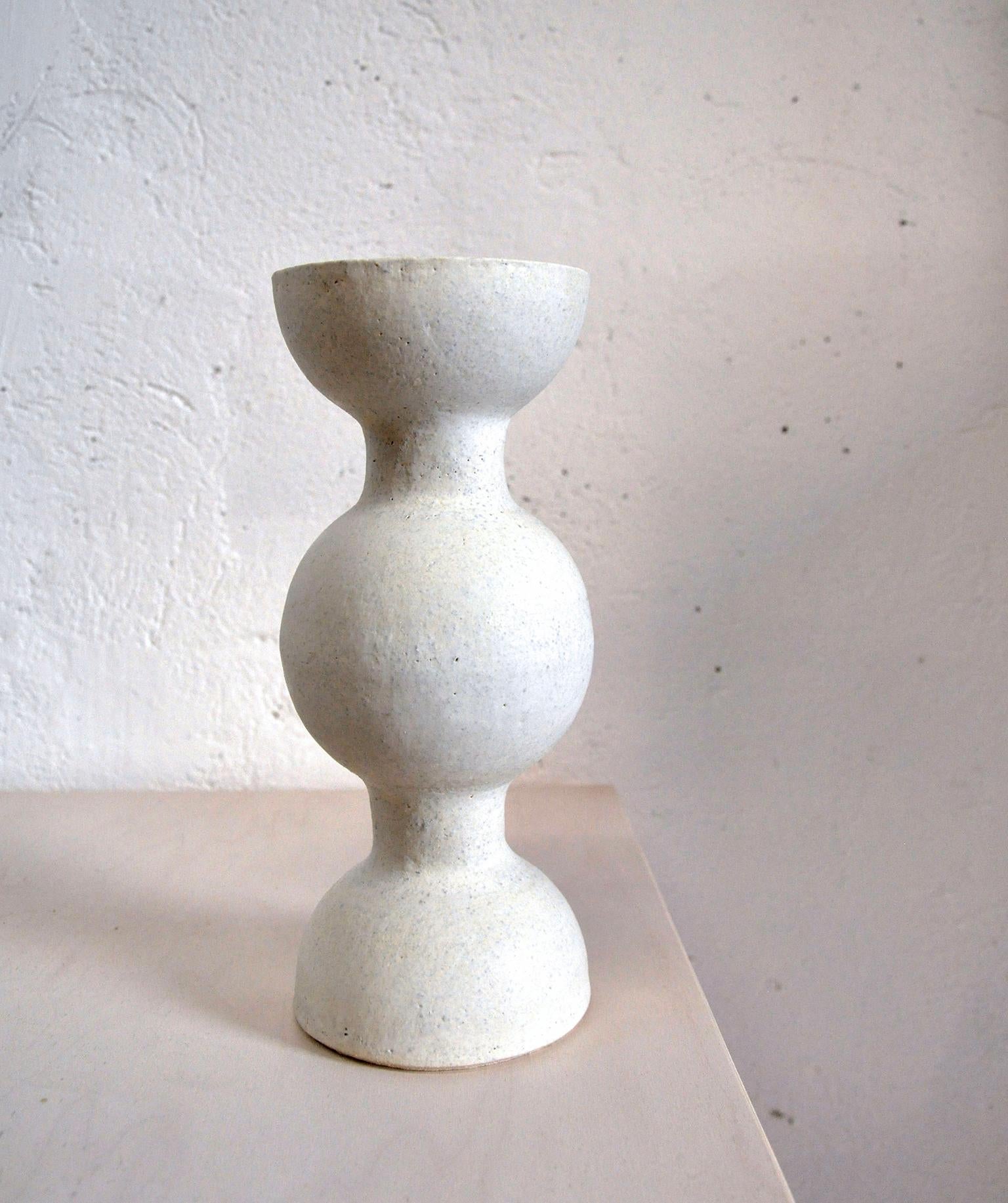 Modern Sculptural Hand-Built Ceramic Stoneware BBL-3 Vessel by Humble Matter