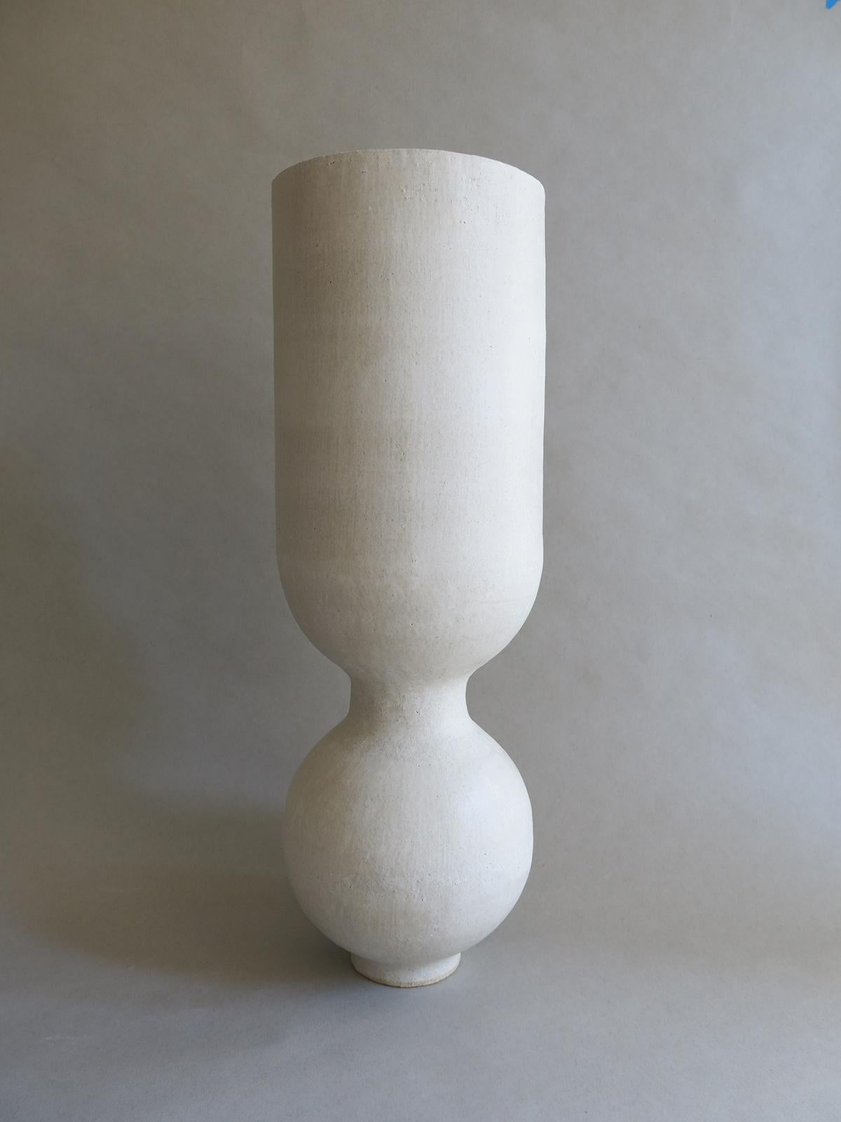 Modern Sculptural Hand-Built Ceramic Stoneware BBL-6 Vessel by Humble Matter For Sale