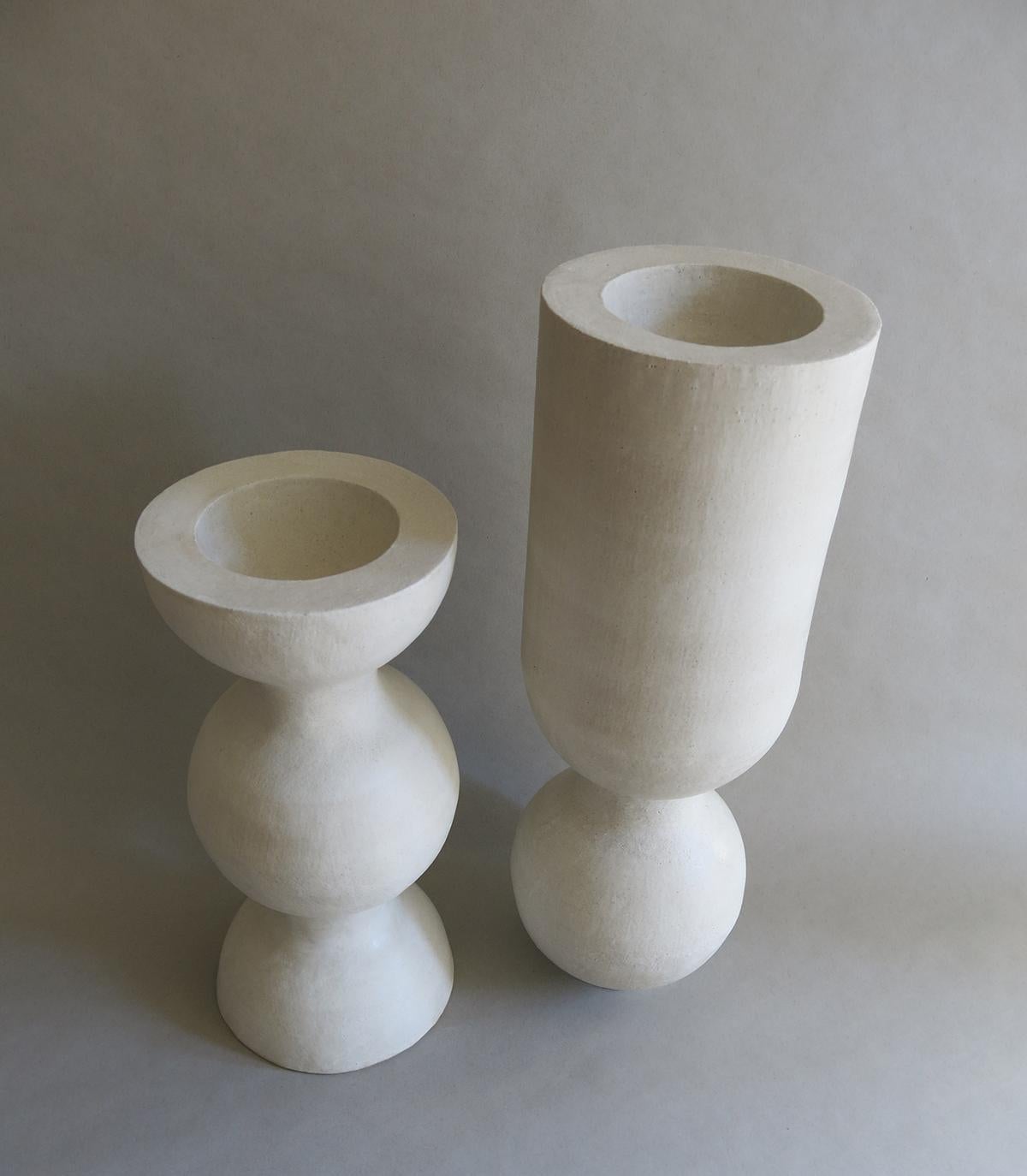 Contemporary Sculptural Hand-Built Ceramic Stoneware BBL-6 Vessel by Humble Matter For Sale