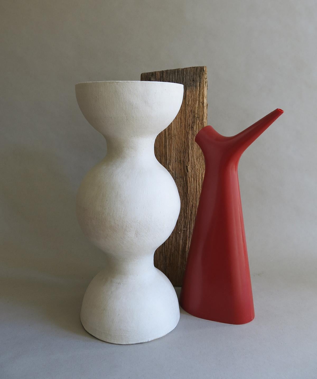 American Sculptural Hand-Built Ceramic Stoneware BBL-7 Vessel by Humble Matter For Sale