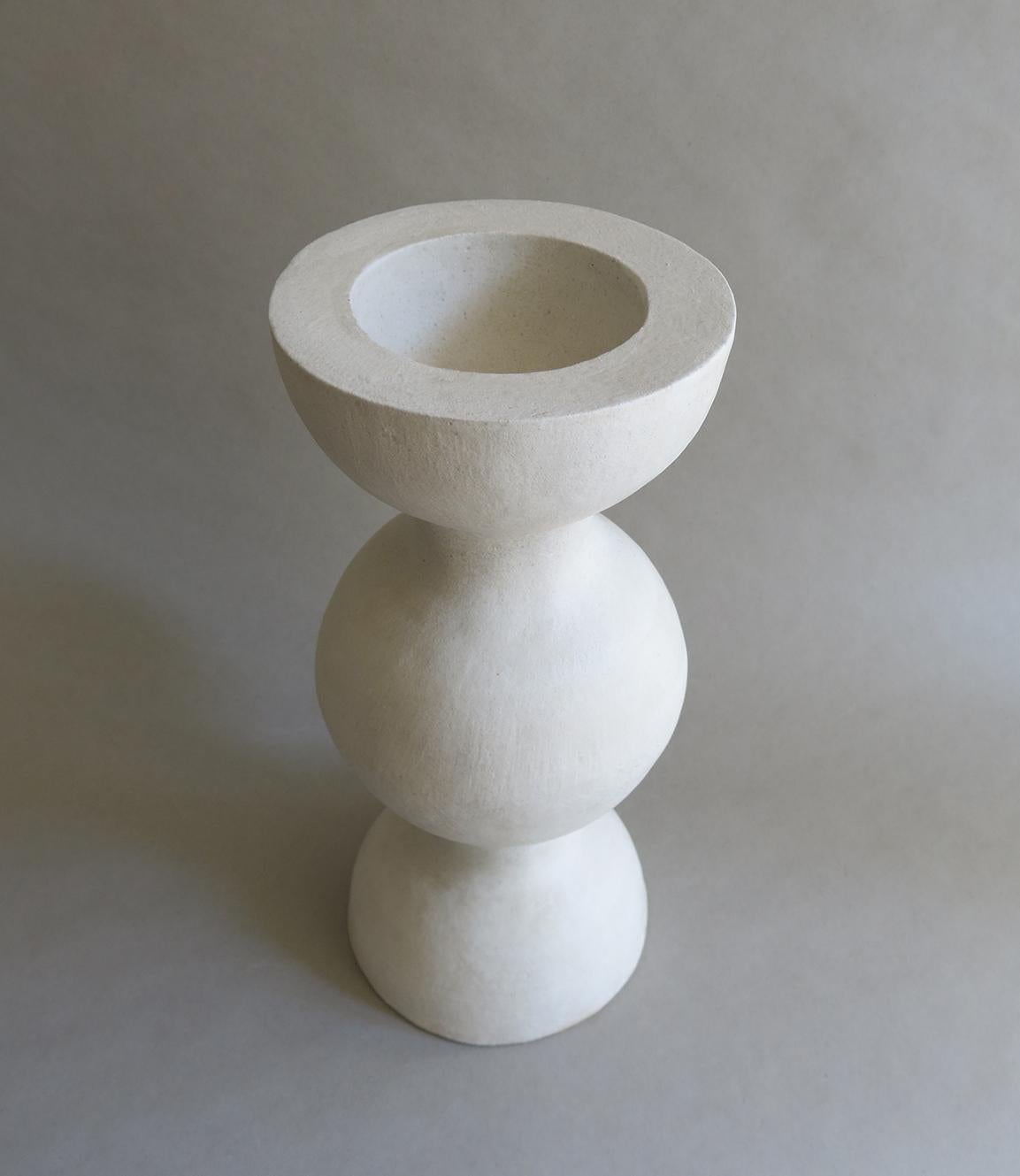 Hand-Crafted Sculptural Hand-Built Ceramic Stoneware BBL-7 Vessel by Humble Matter For Sale