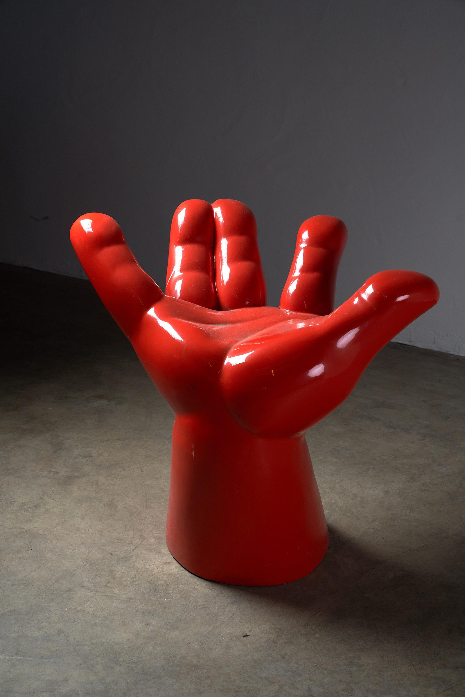 Silla de mano escultural de los años 80 Era espacial en venta