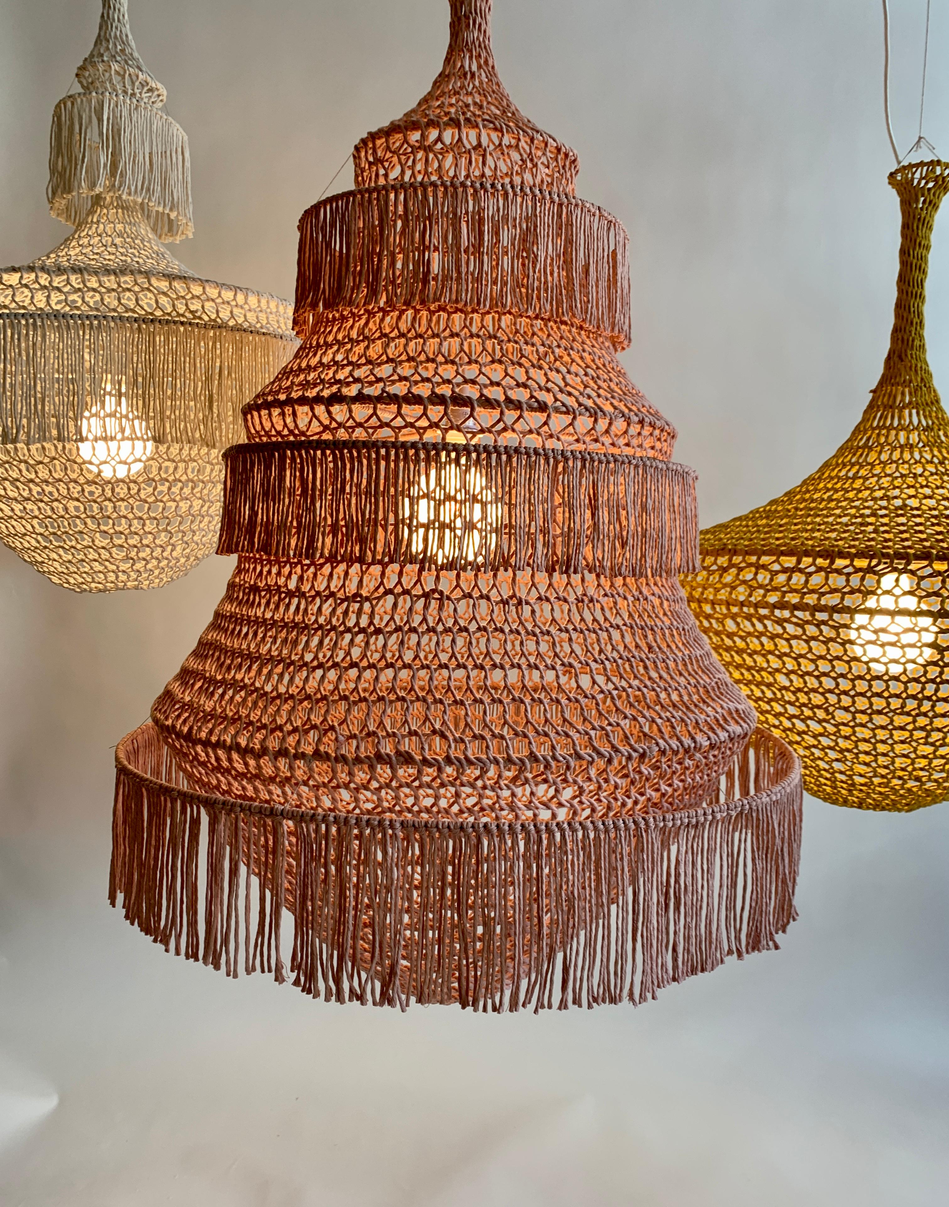crochet chandelier