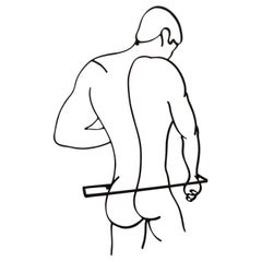 Porte-serviettes sculptural en fer forgé à la main Silhouette d'un homme nu
