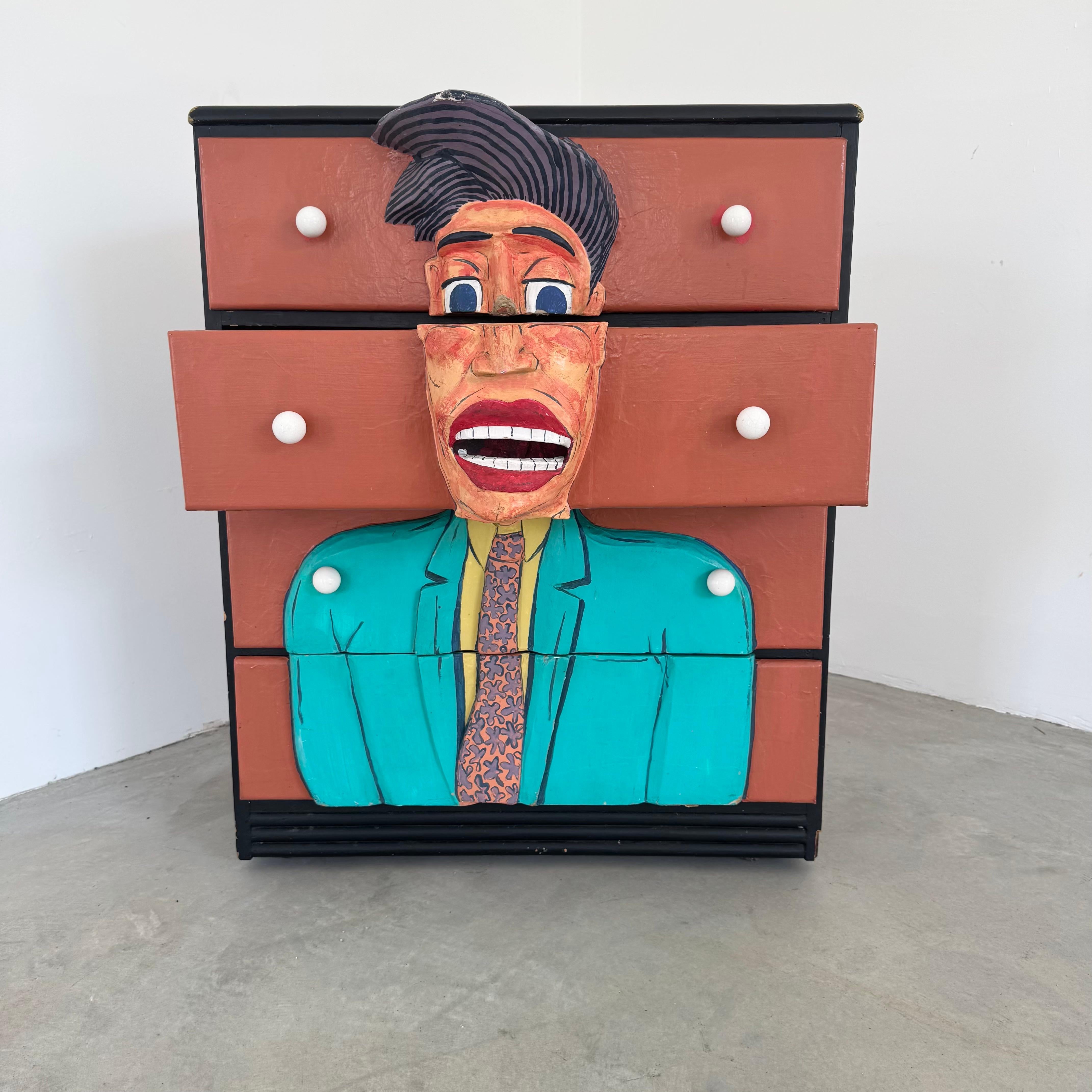 Skulpturale Hand Made Pop Art Kommode, 1992 USA (Holz) im Angebot