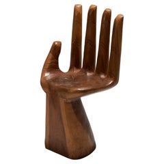 Sculptural Hand-Shaped Armchair in Wood, 1960