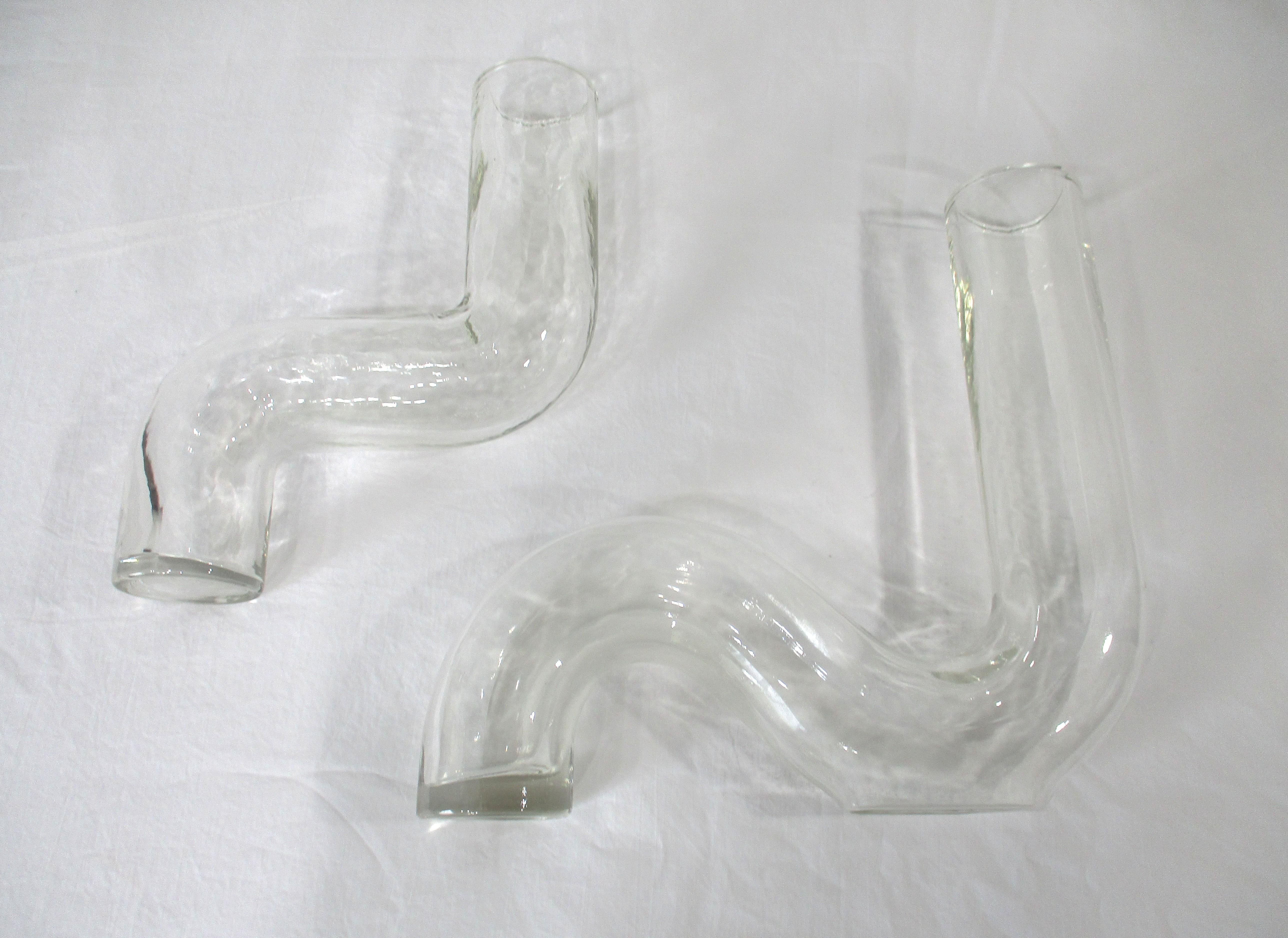 Set di centrotavola scultoreo con vaso a puzzle in vetro soffiato a mano in vendita 5