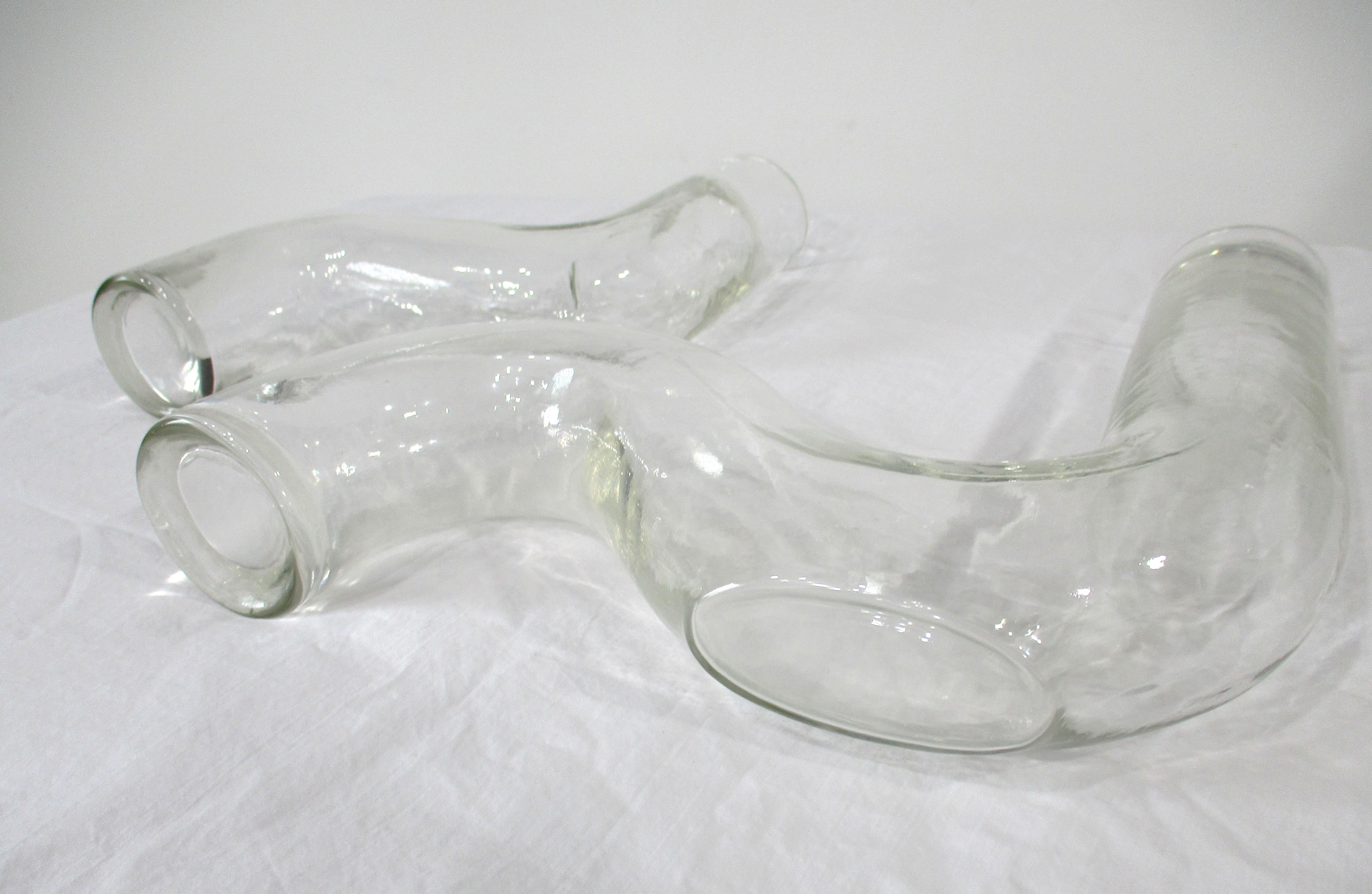 Set di centrotavola scultoreo con vaso a puzzle in vetro soffiato a mano in vendita 6