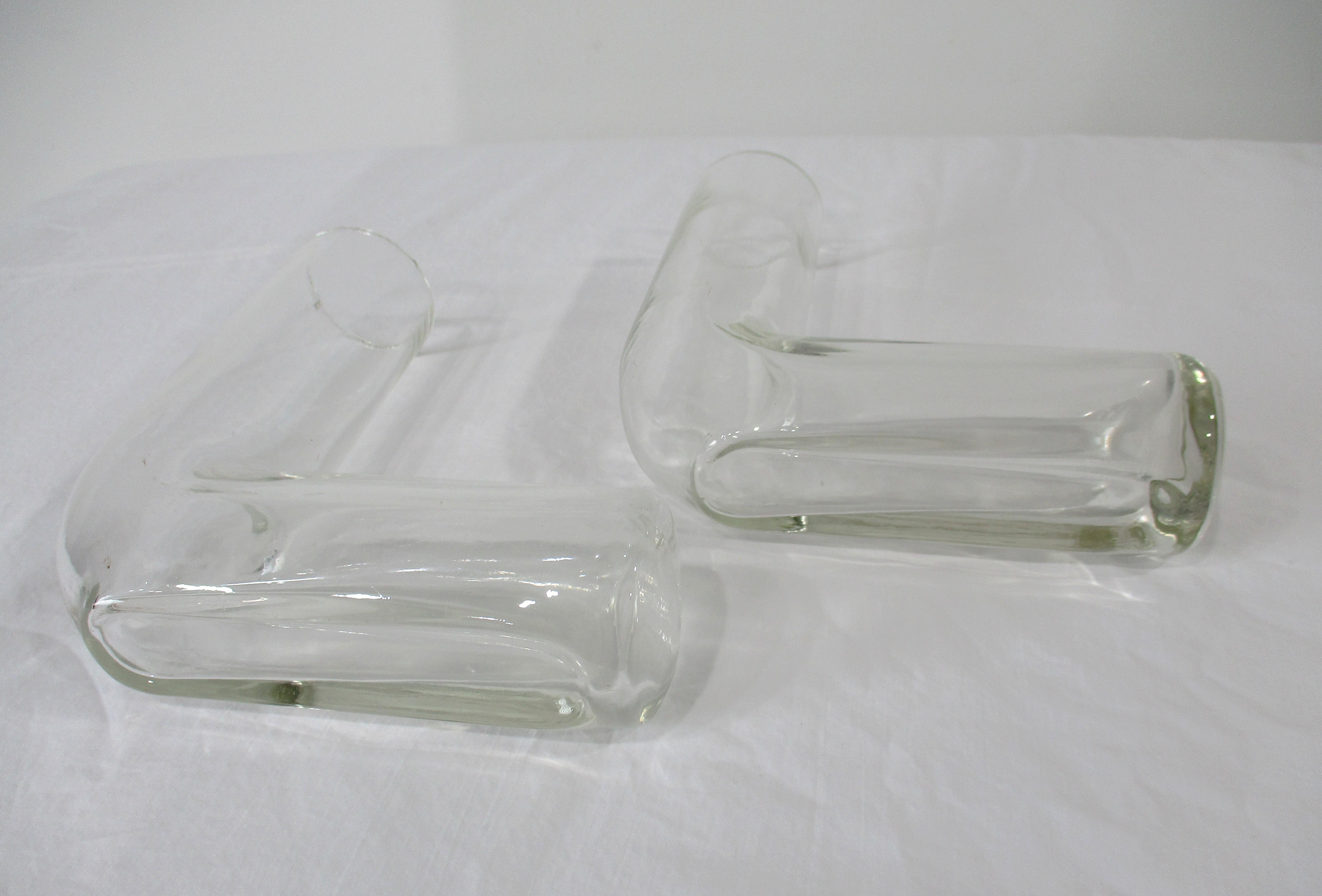 Set di centrotavola scultoreo con vaso a puzzle in vetro soffiato a mano in vendita 8