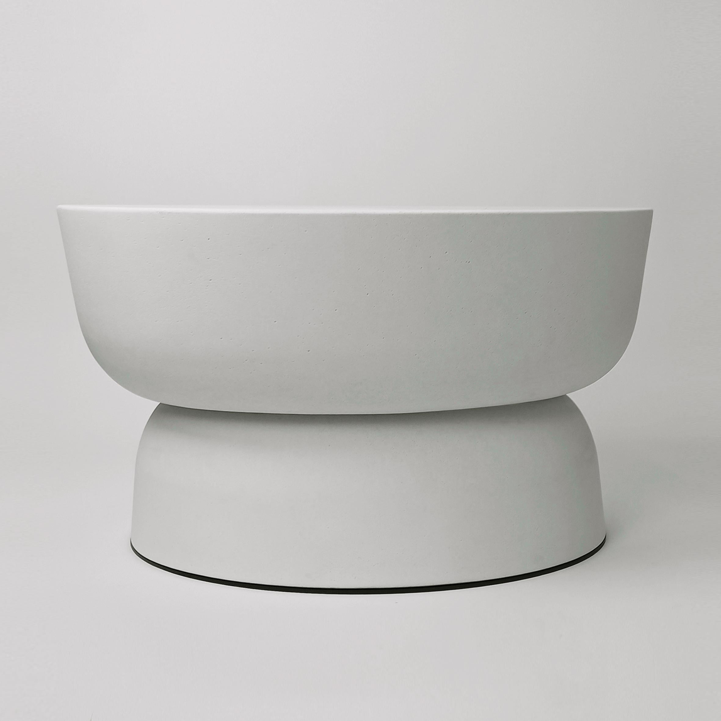 Fait main Table basse ovale sculpturale organique et modernetartarUGA d'Alentes Atelier en vente