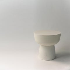 Sculptural Handmade Concrete, Marble & Stone Table 'MUSHROOM SOLID' Size Low